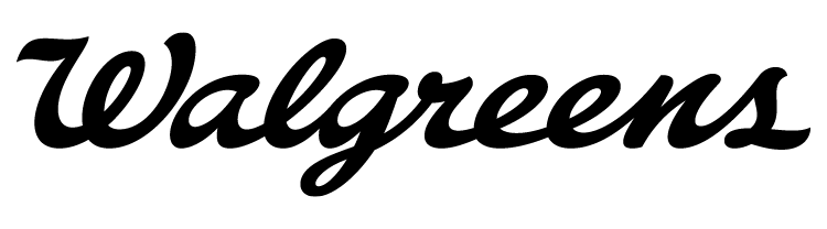 Walgreens logo in black