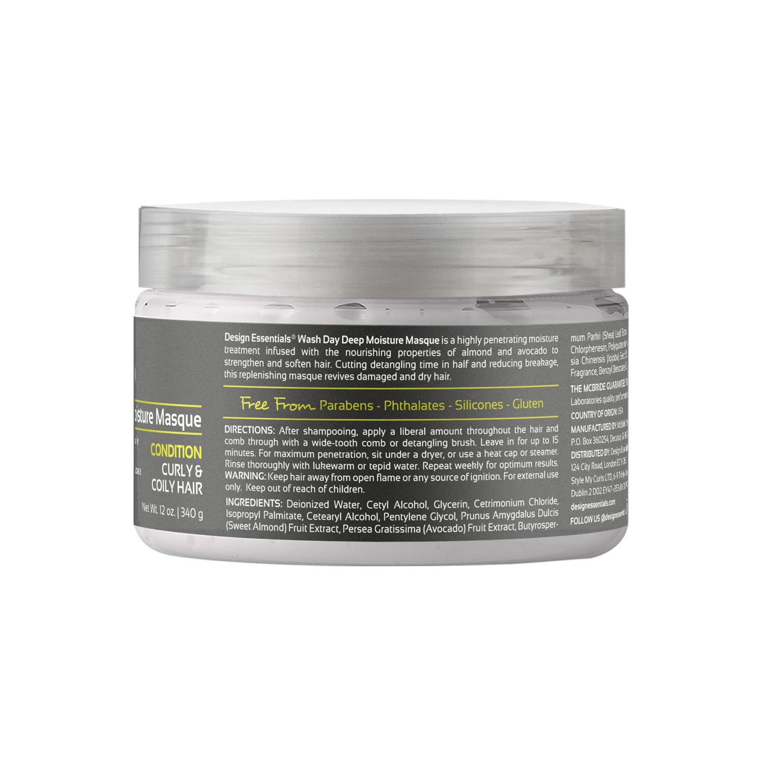 Almond & Avocado Wash Day Deep Moisture Masque Free From