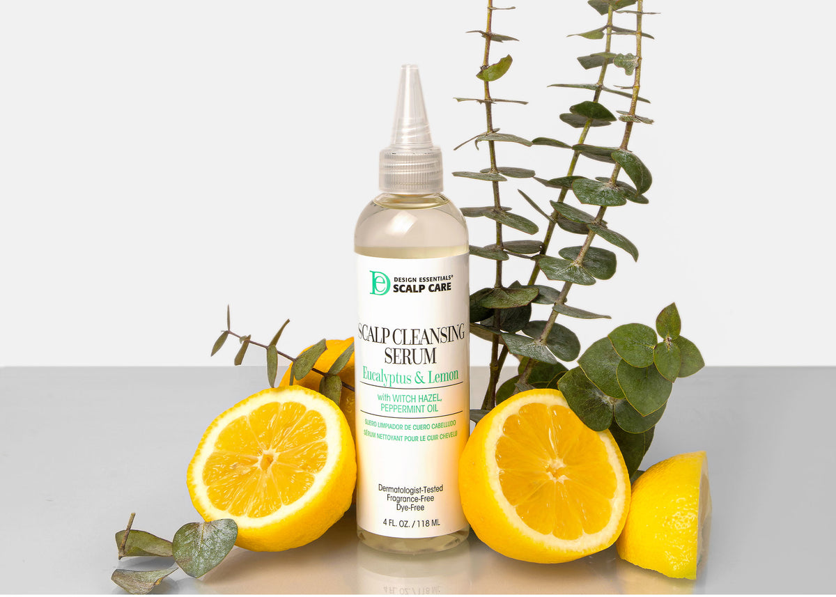 lemon juice and water spray bottle applied to scalp for oil smell removal