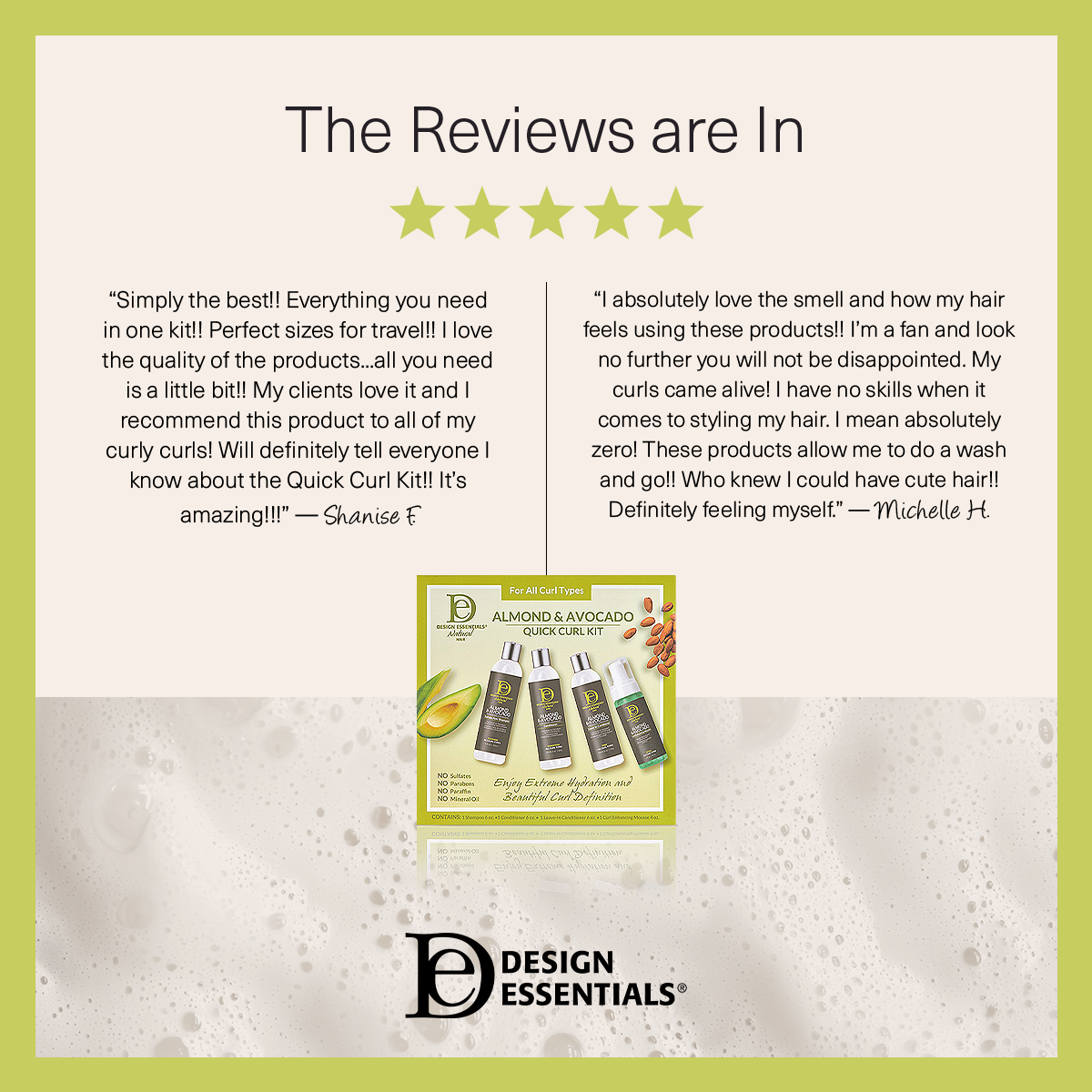 Almond & Avocado Quick Curl Kit