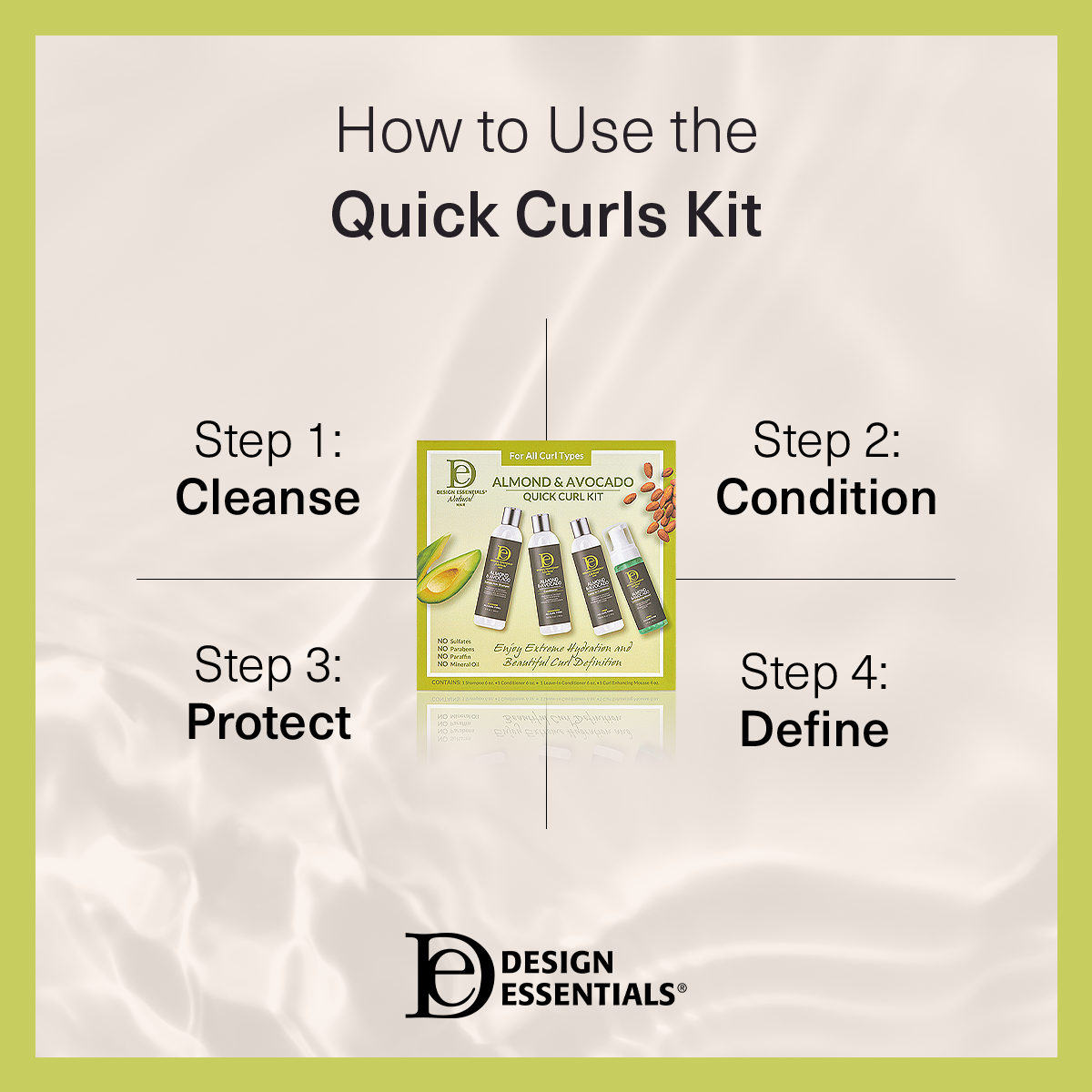 Almond & Avocado Quick Curl Kit