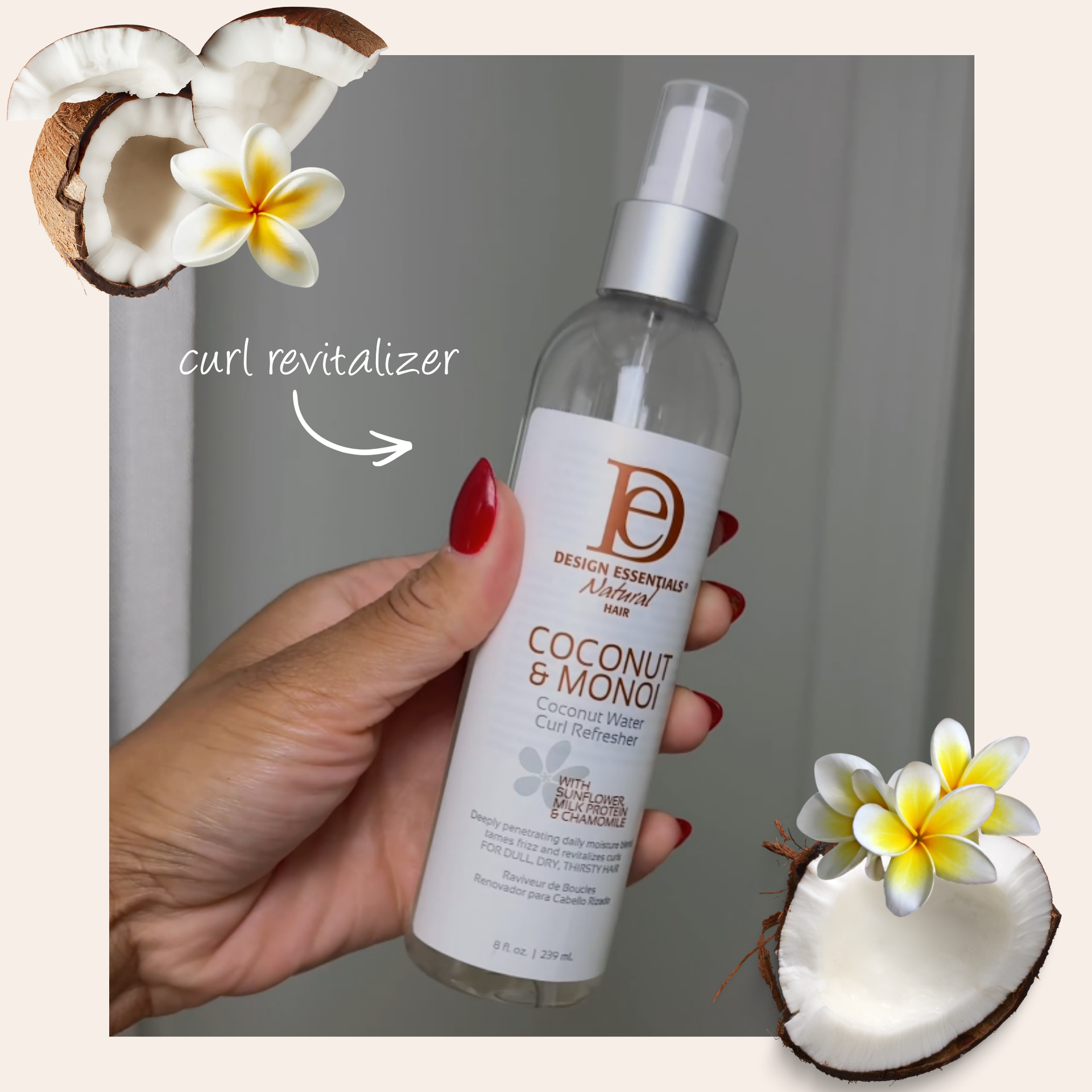Coconut & Monoi Coconut Water Curl Refresher